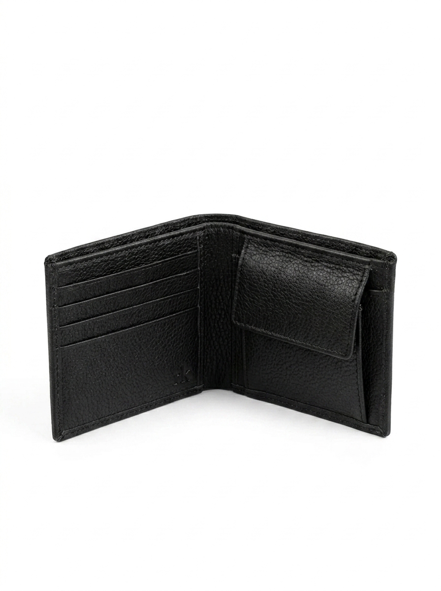 Premium Black Genuine Leather Wallet for Men - Image 2