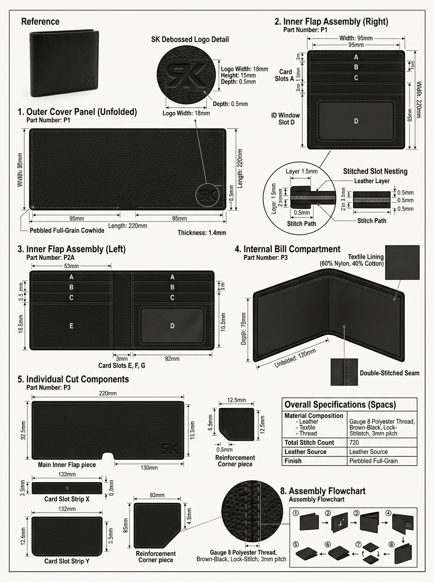 Premium Black Genuine Leather Wallet for Men - Image 4